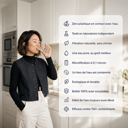 Système de Filtration pour Robinet Clairiva + 2 cartouches filtrantes